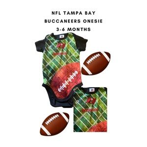 NFL Tampa Bay Buccaneers Green and Red Onesie